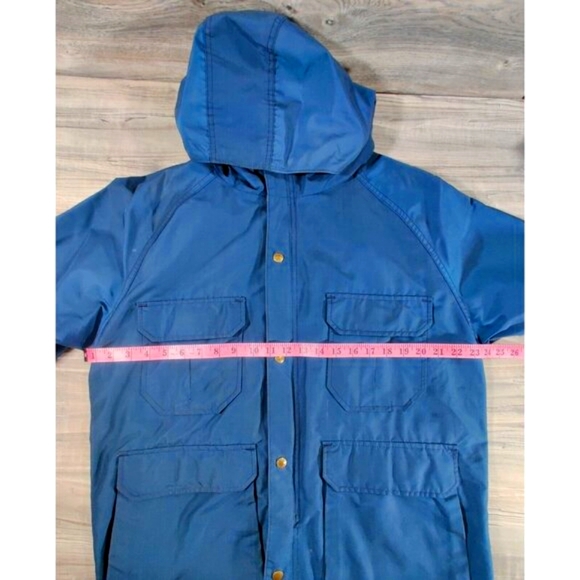 Vintage Woolrich Hooded Parka Jacket size M, Blue - Picture 8 of 9